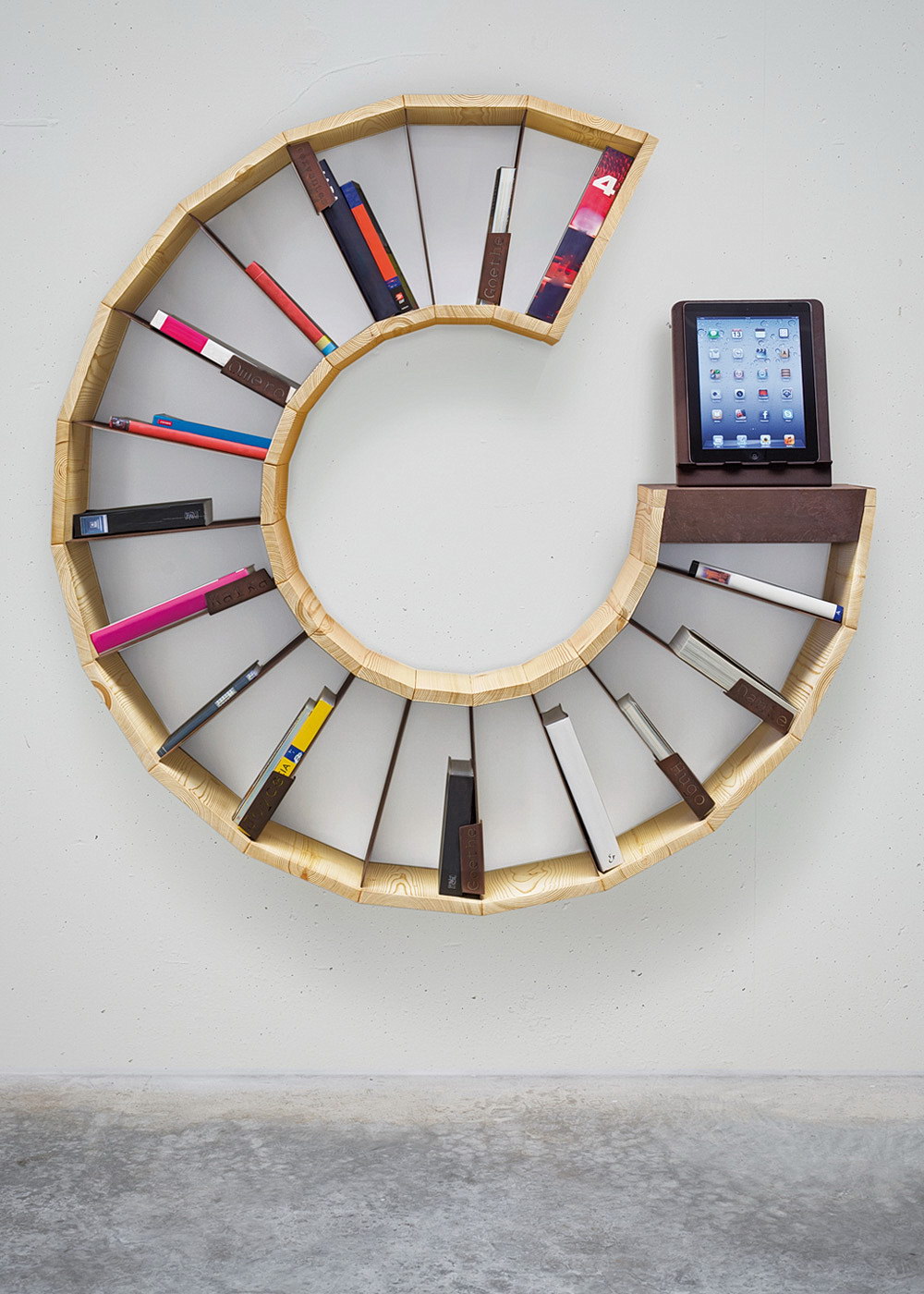Modern Bookcase Colored Interior Design Inspirations