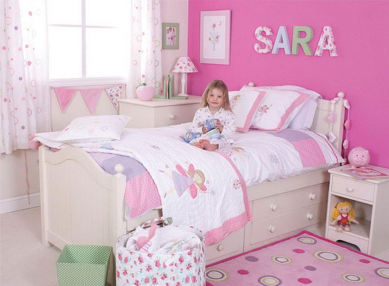 Minmalist Kid Bedroom Design Idea for Girls
