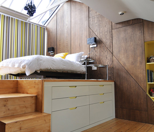 beautiful loft bedroom design with loft bedroom is filled with smart storage solutions and a decorating