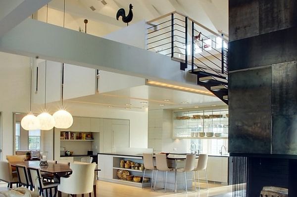 Ultra modern study in a contemporary loft