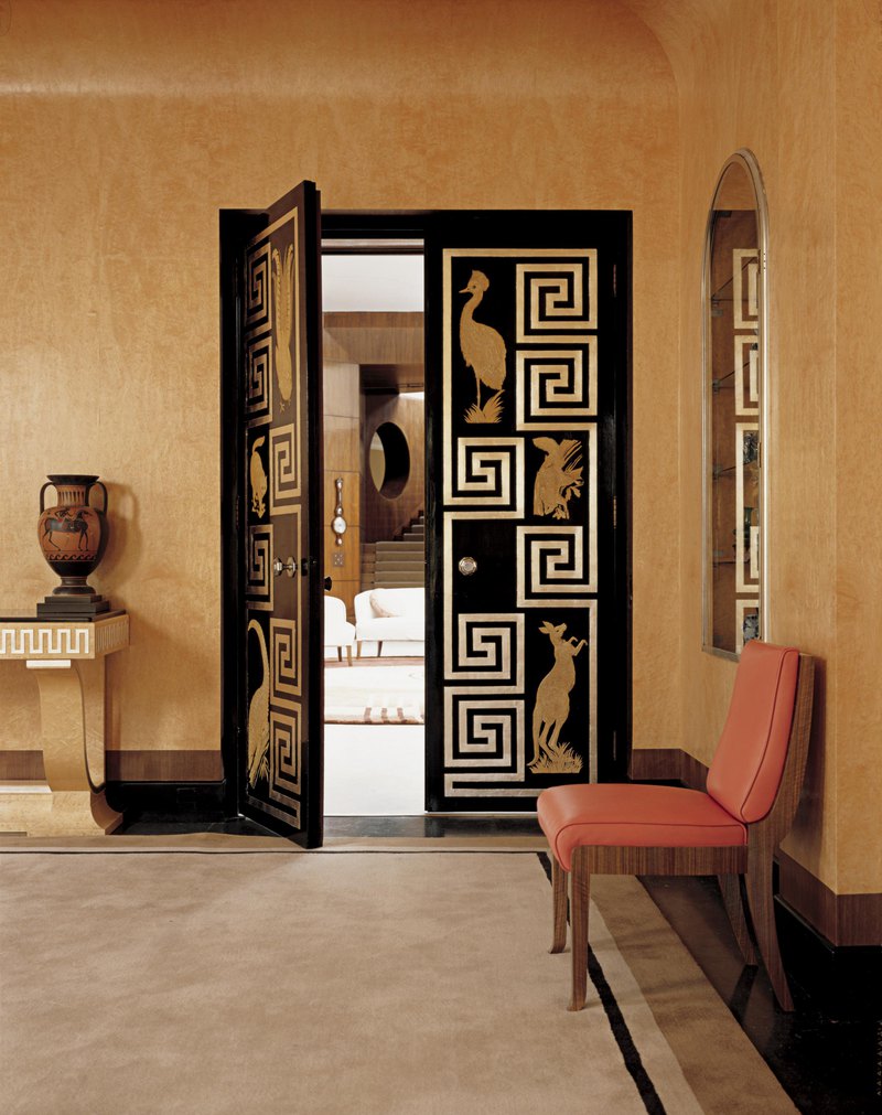 Dining room doors at Eltham Palace