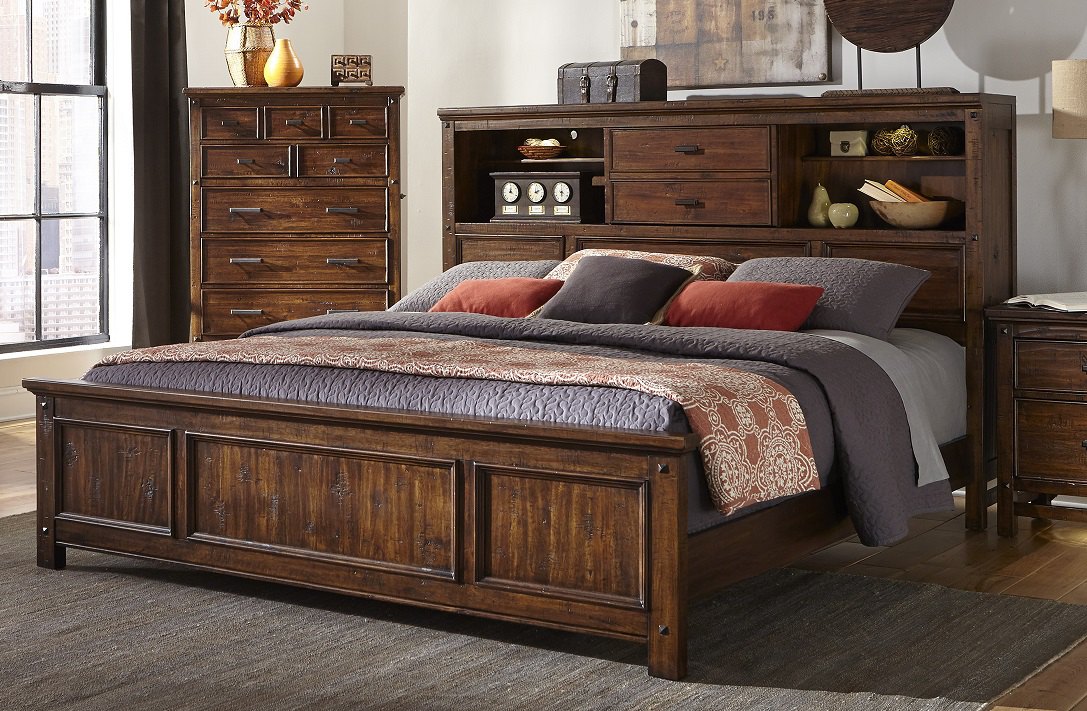 wolf creek bookcase bed