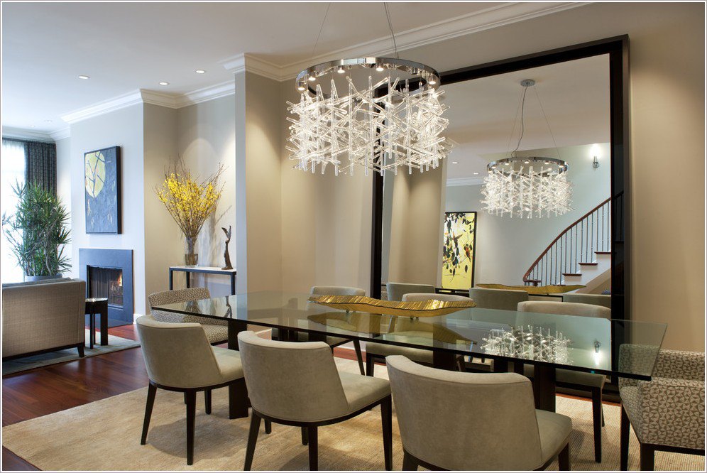 contemporary mirrors for dining room
