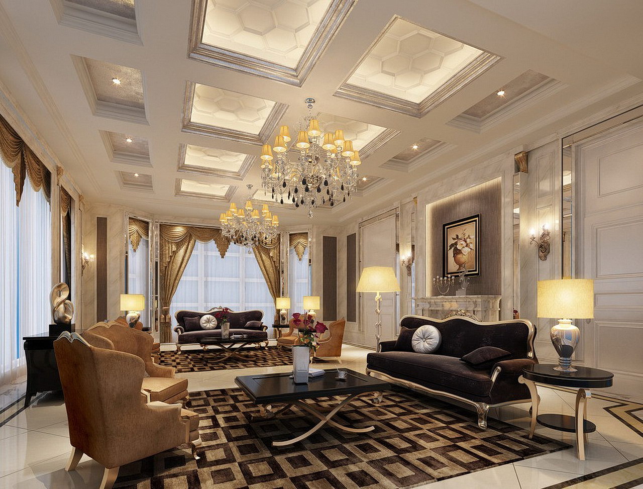 living room luxury lighting