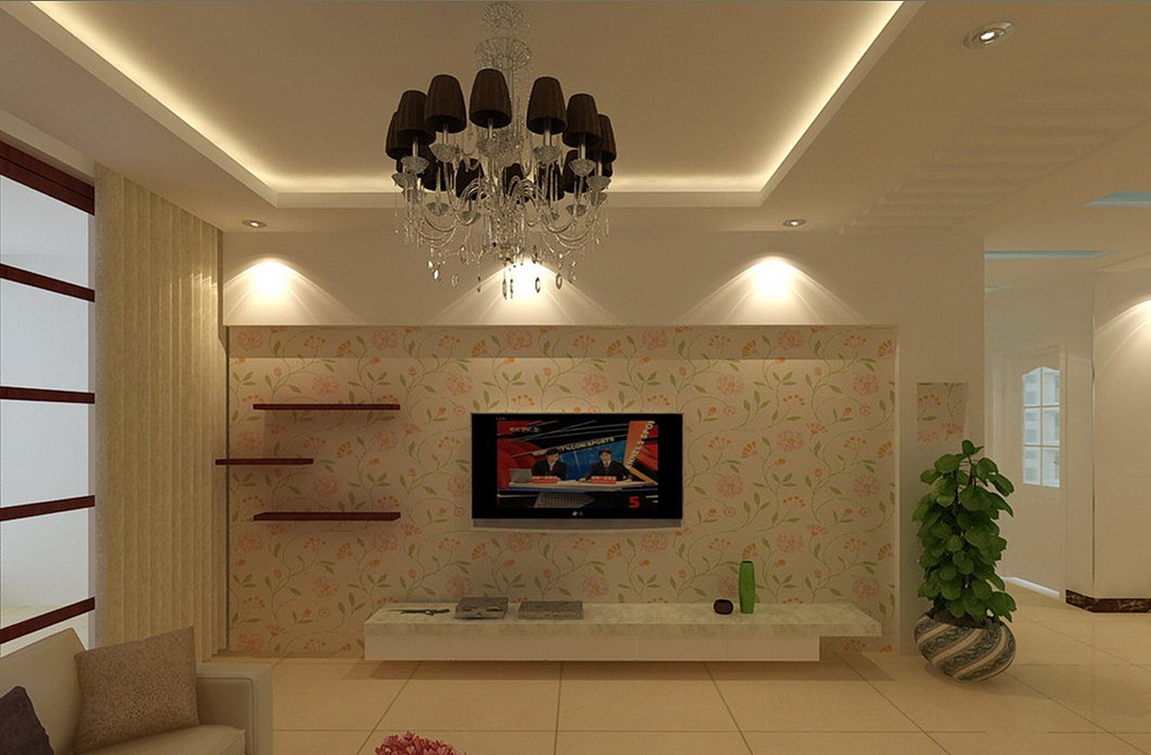 led light fixtures living room