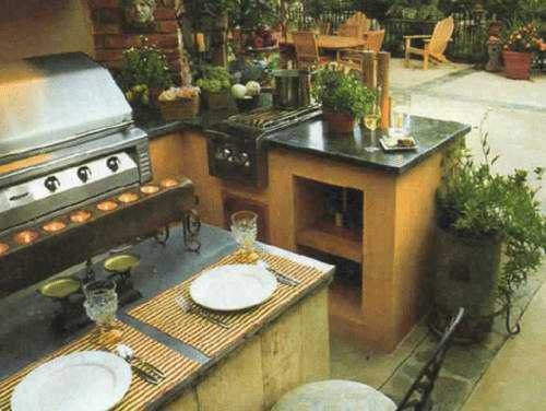 Outdoor BBQ Kitchen Islands Spice Up Backyard Designs and ...