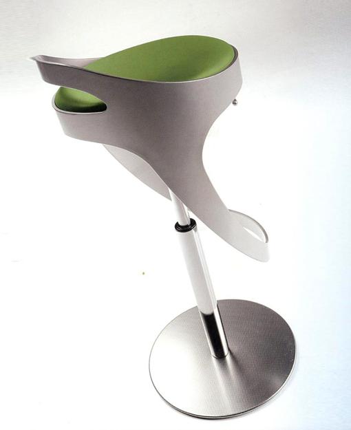 Modern Bar Stools and Kitchen Countertop Stools in Soft Round Shapes ...