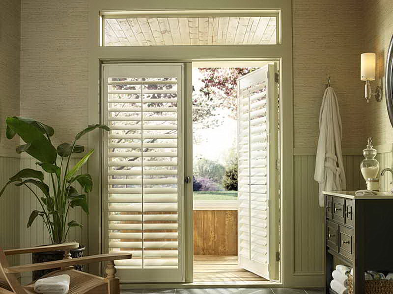 Simple Best Window Treatments For French Doors for Small Space