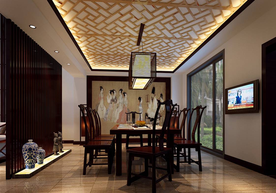24 Interesting Dining Room Ceiling Design Ideas - Interior Design