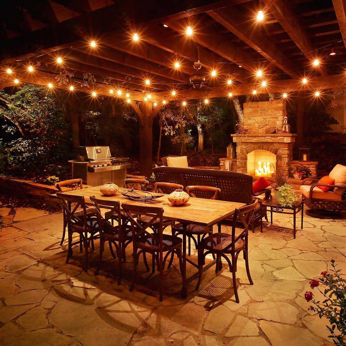 20 Impressionable Covered Patio Lighting Ideas - Interior Design