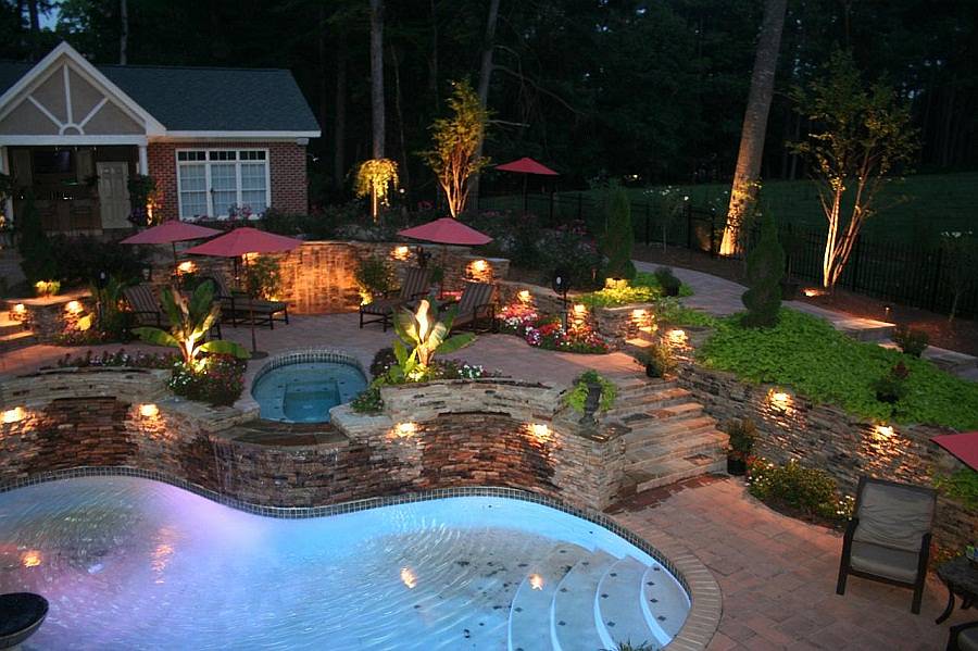 14 Best Outdoor Lighting Ideas For Pool Or Mini Lake From 