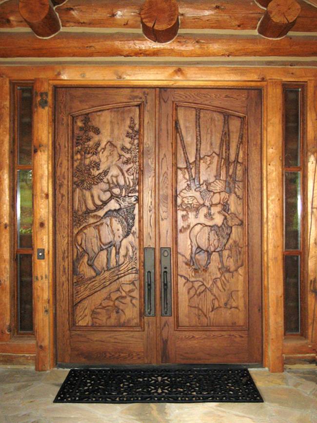 21 Great Example Of Rustic Double Front Door Designs Interior Design Inspirations