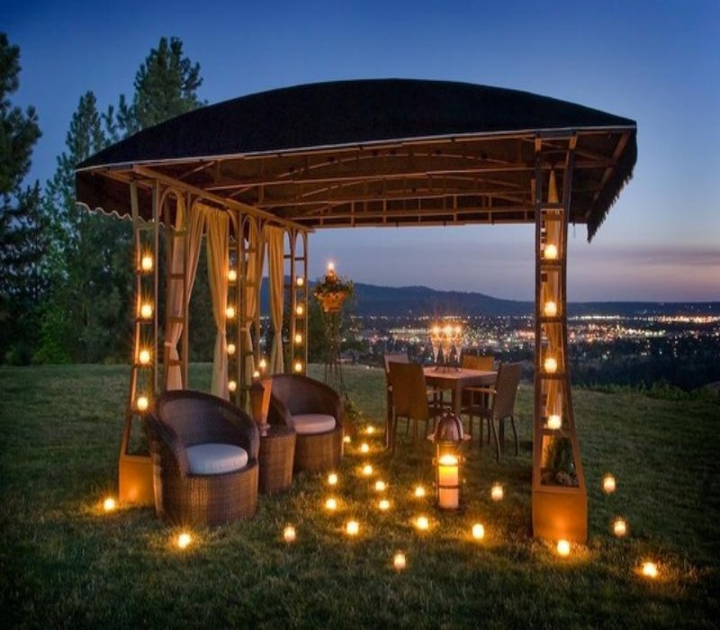 28 Gazebo Lighting Ideas And Projects For Your Backyard - Interior