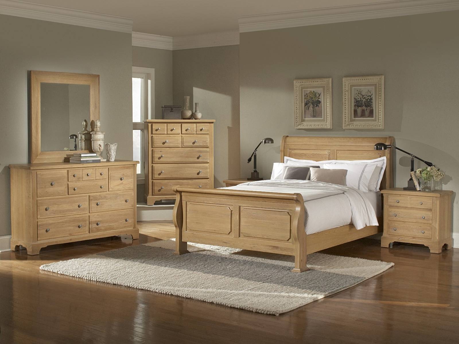 bedroom designs with light wood furniture | home decor