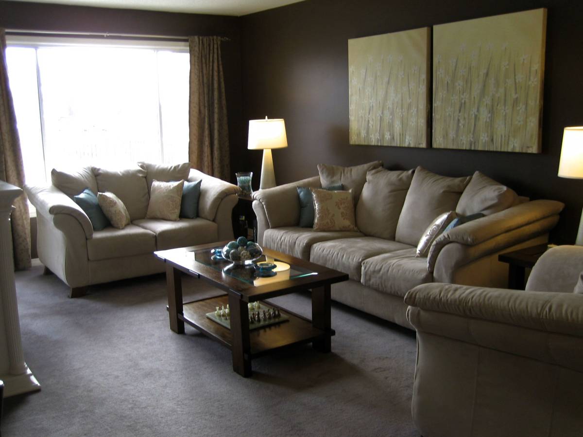 living decorating elegant interior furniture cozy amazing advertisement modern decor sofa tan