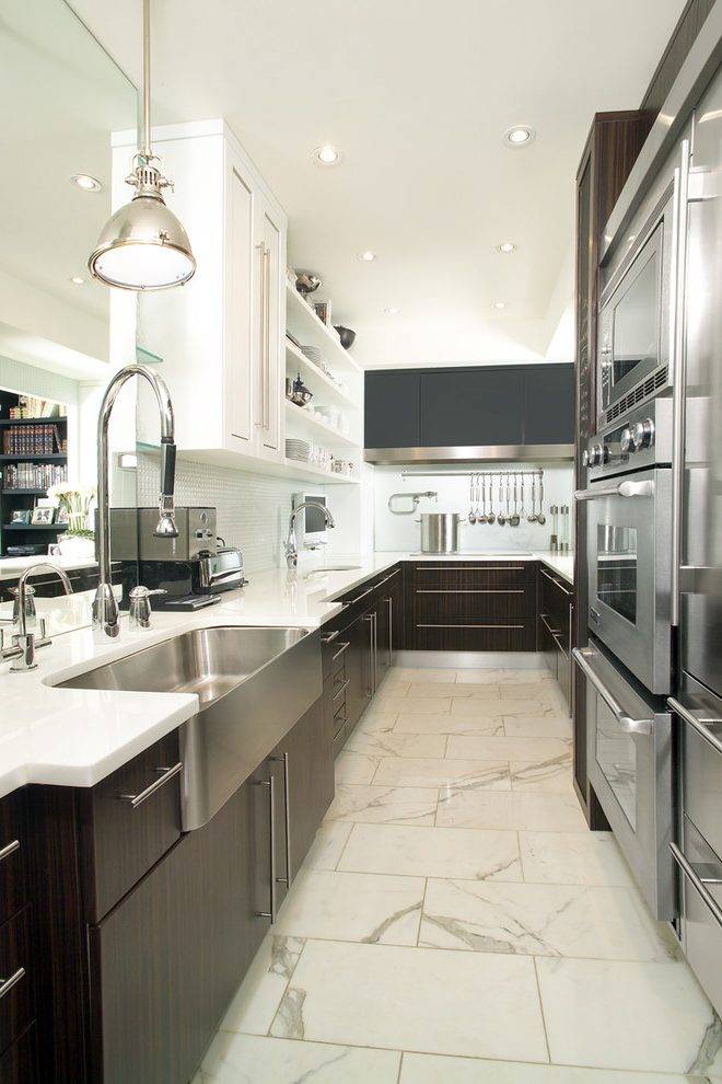 37 Examples Of Galley Kitchen Lighting That Looks Very