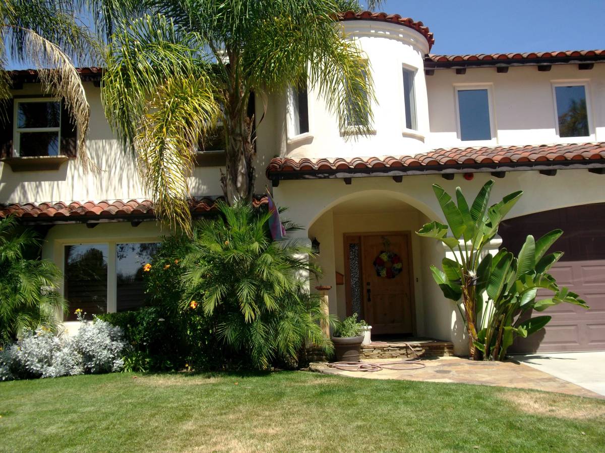 Spanish style house in southern california