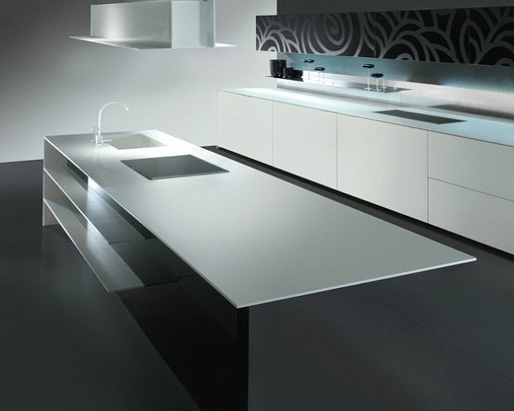 grey gloss kitchen