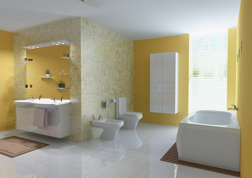 How to Cover Dated Bathroom Tile with Wainscoting