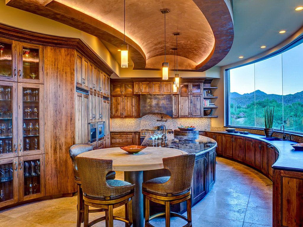 Southwestern Kitchen With a View