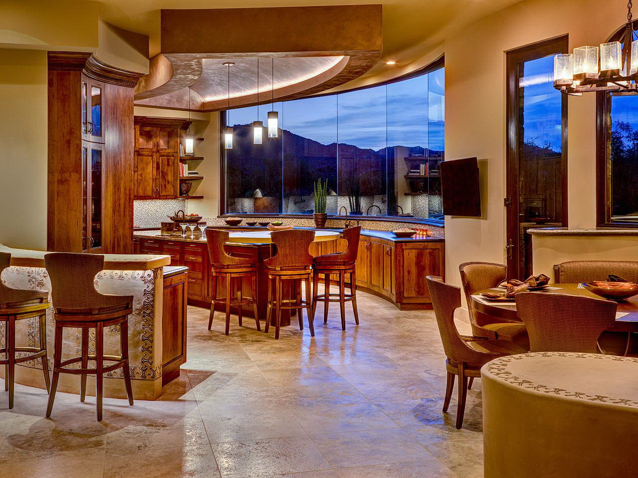 Southwestern Kitchen With a View