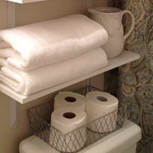 bathroom towel storage