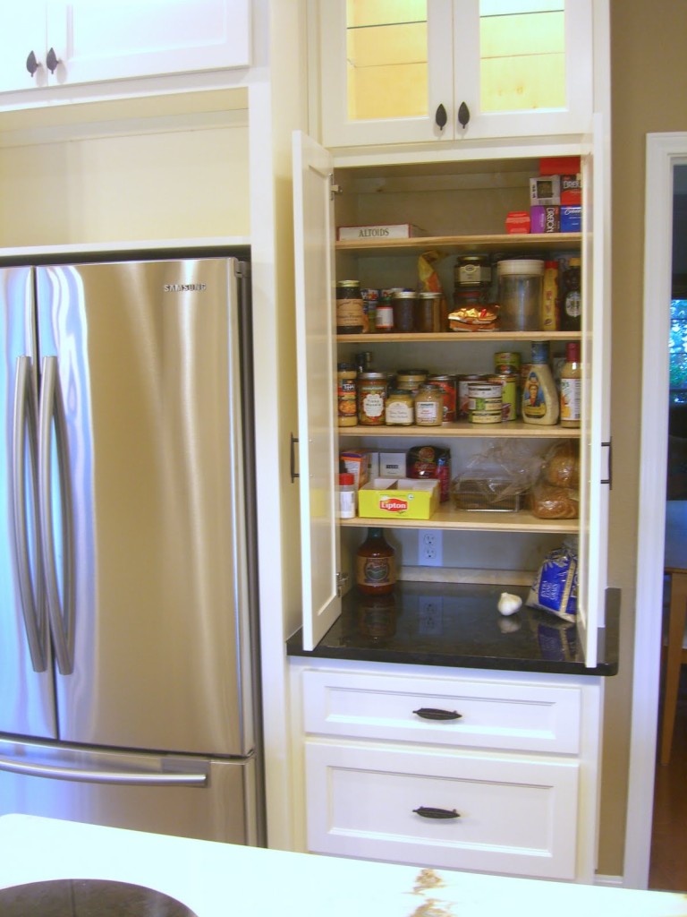 Narrow pantry cabinet