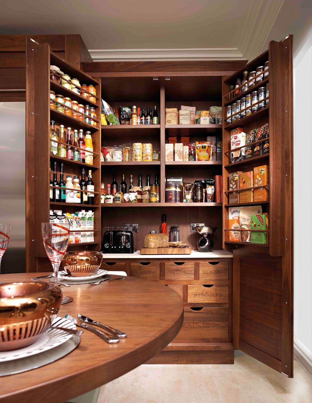 Corner Kitchen Pantry Cabinet Interior Design Inspirations