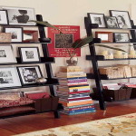 Ladder bookshelves decorate