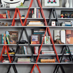 Ladder bookshelves furniture