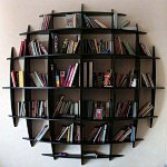 Modern bookcase celling design idea