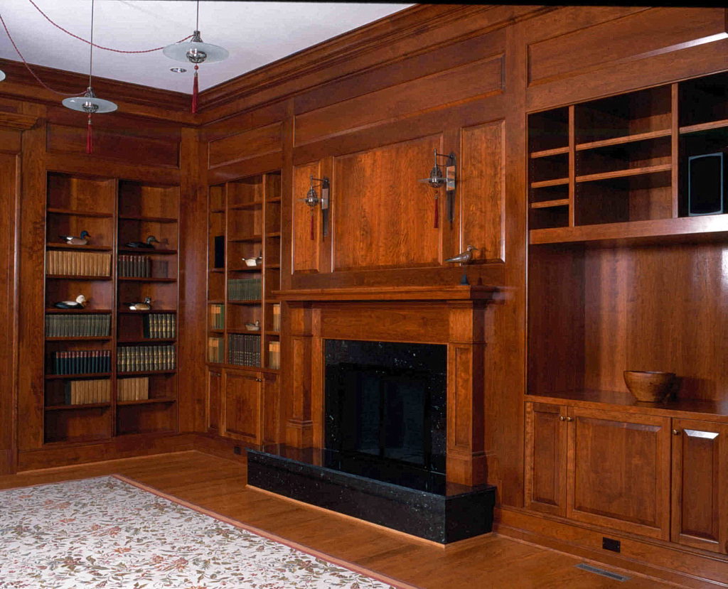 Modern bookcase - wooden style