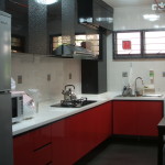 kitchen in red