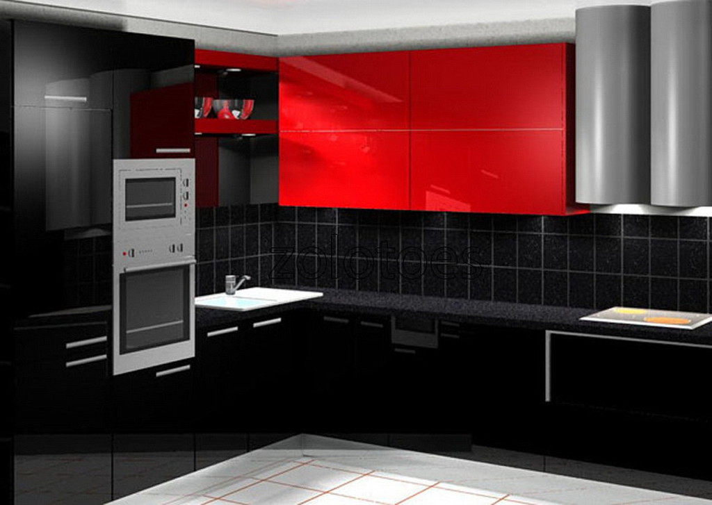 kitchens with black cabinets pictures