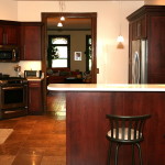 pictures of kitchens with black cabinets