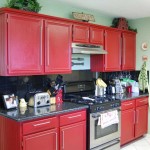 red and yellow kitchen