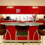 red kitchen