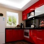 red kitchen blinds