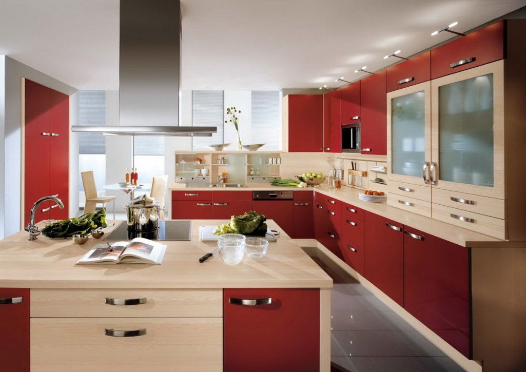 red kitchen bins uk