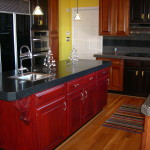 red kitchen canisters