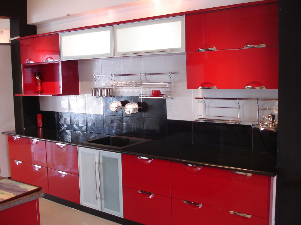 red kitchen designs