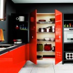 red kitchen paint