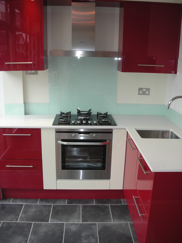 red walls in kitchen