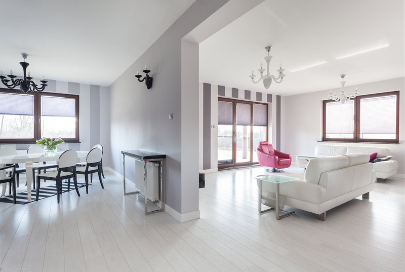 whitewash floor elegant living room dining room