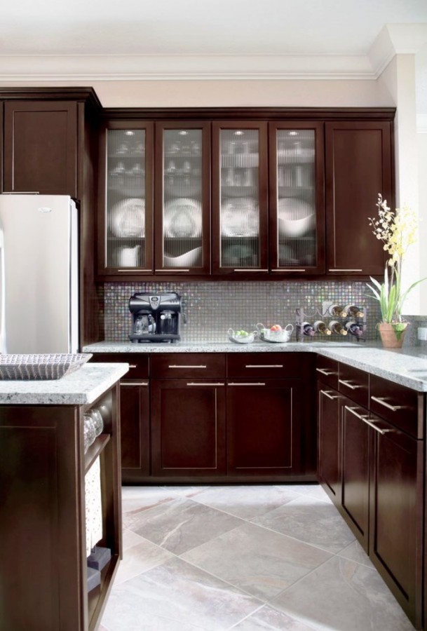Sonoma Maple Espresso Kitchen Cabinet