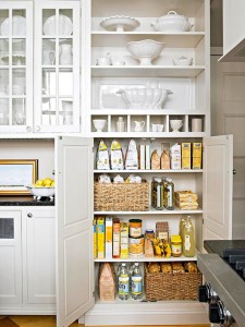Classy White Kitchen Pantry Cabinet