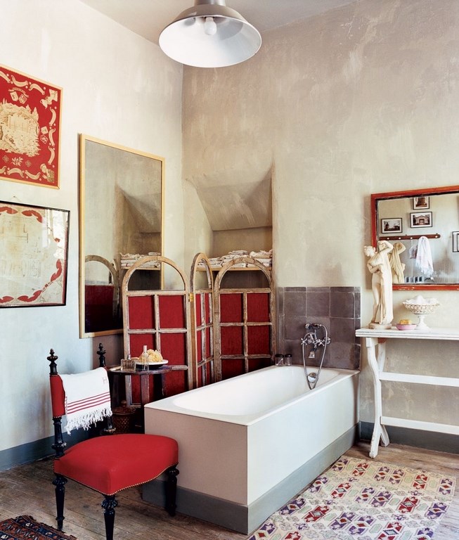 Dramatic Art Deco Bathroom Dramatic Art Deco Bathroom