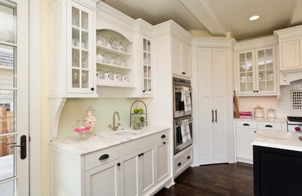 Elegant White  Kitchen Pantry