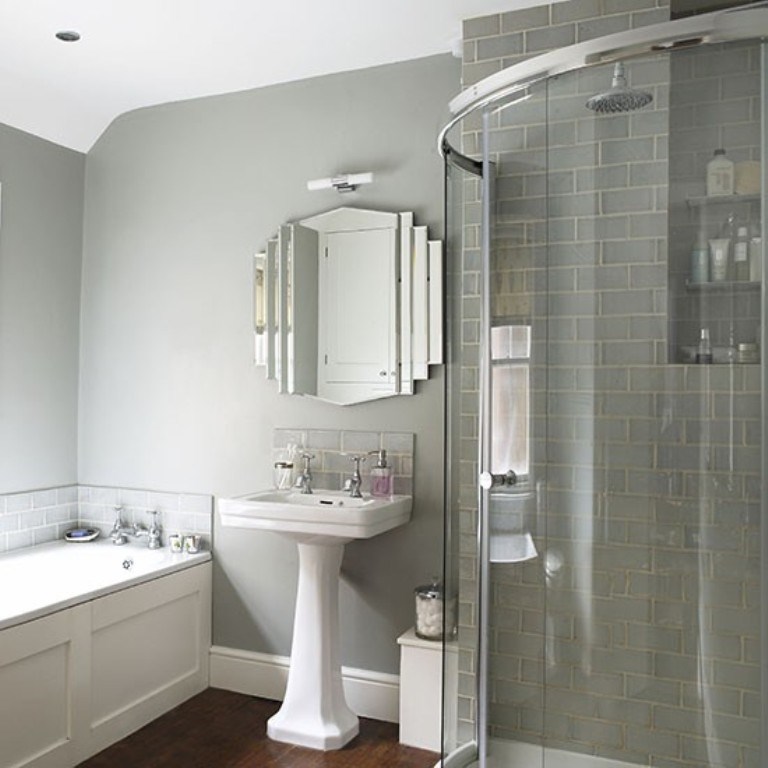 Gray Art Deco Bathroom Gray Art Deco Bathroom