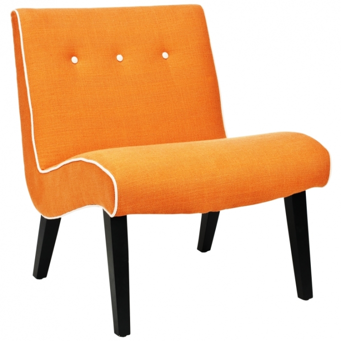 Interesting Orange Accent Chair